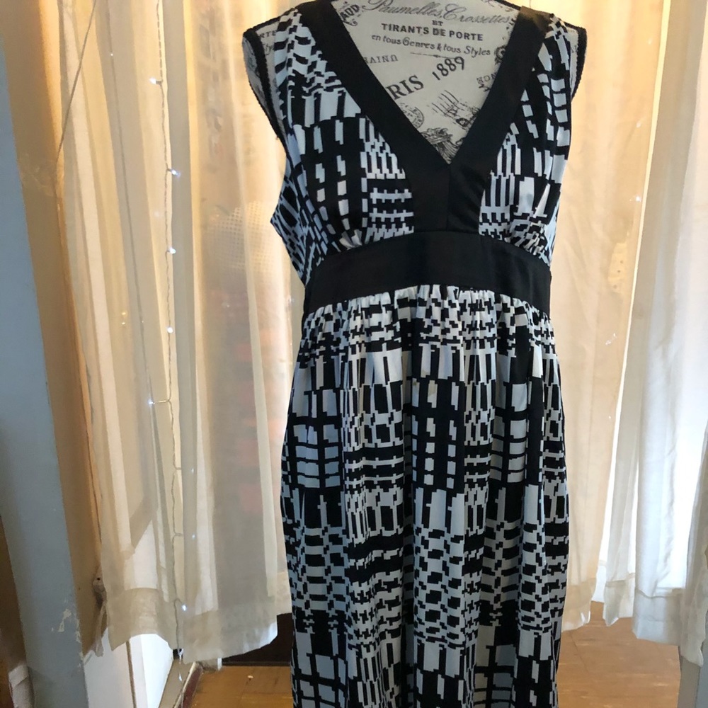 MixxIt Black & white dress